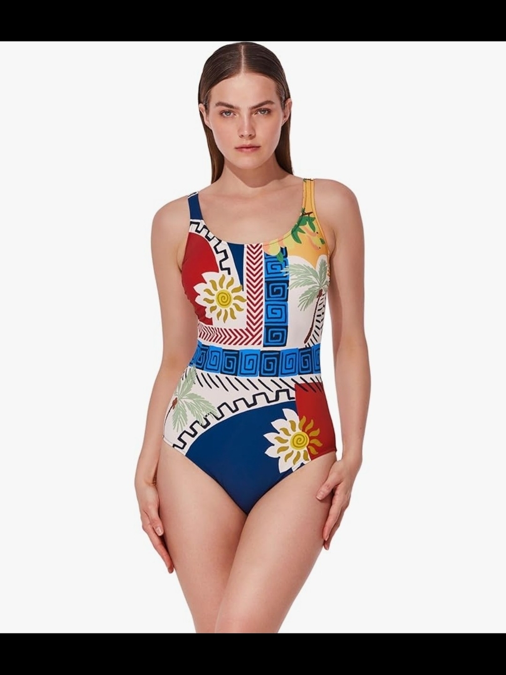 Gottex Multicolored Graphic Floral One-Piece Swimsuit